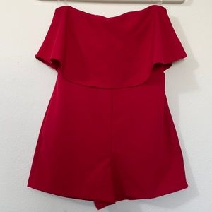 NEW Red Dressy Romper